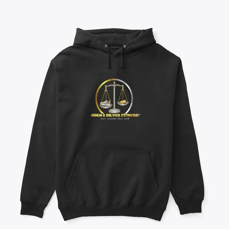 Gold and Silver Fitness Unisex Hoodie